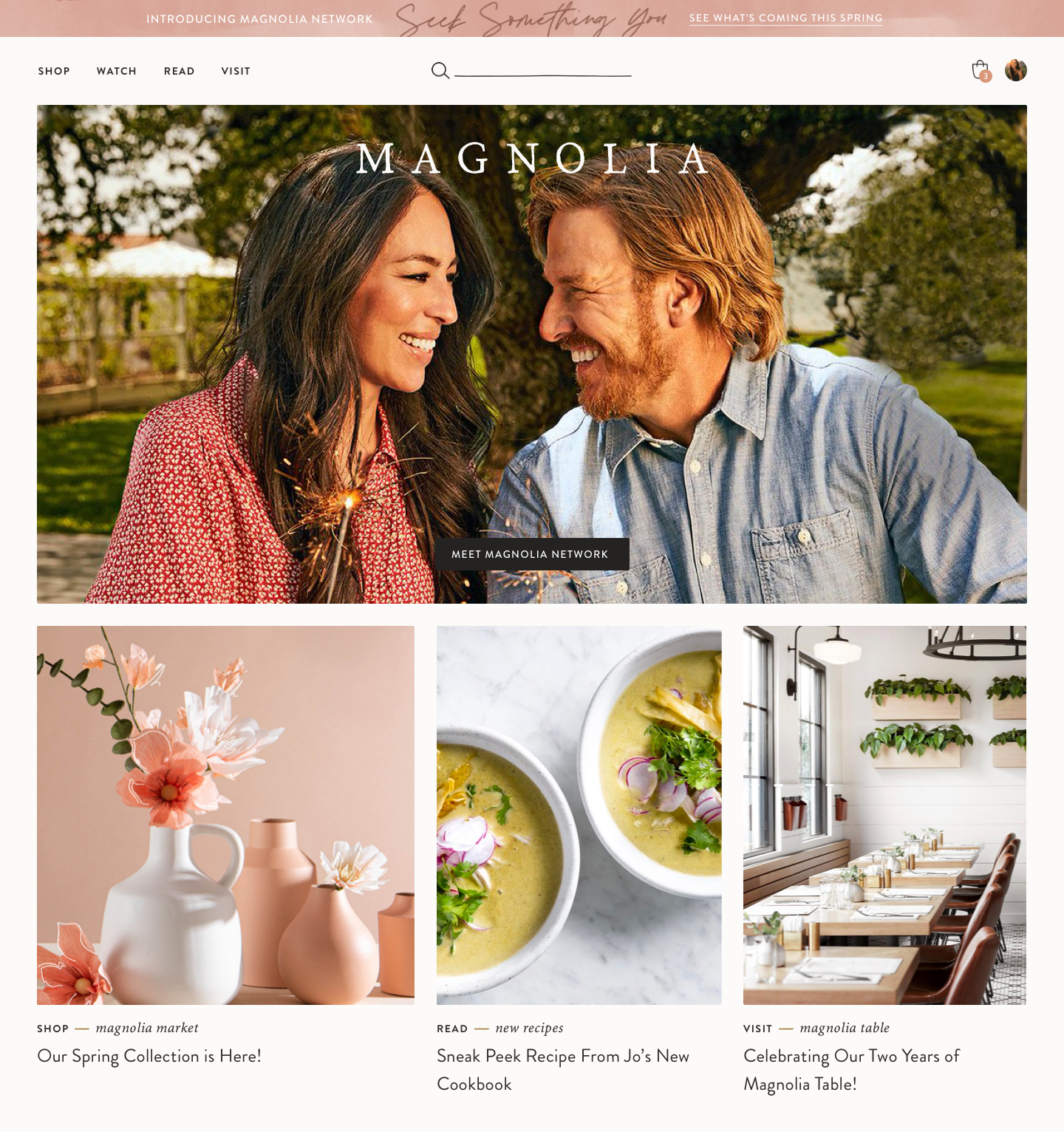 Magnolia website design