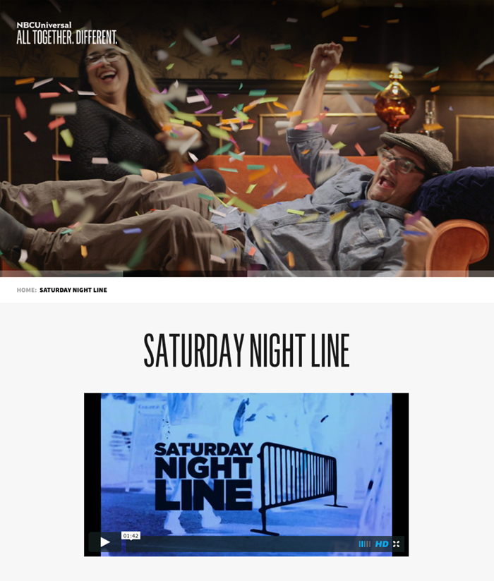 Saturday Night Live NBCU spread