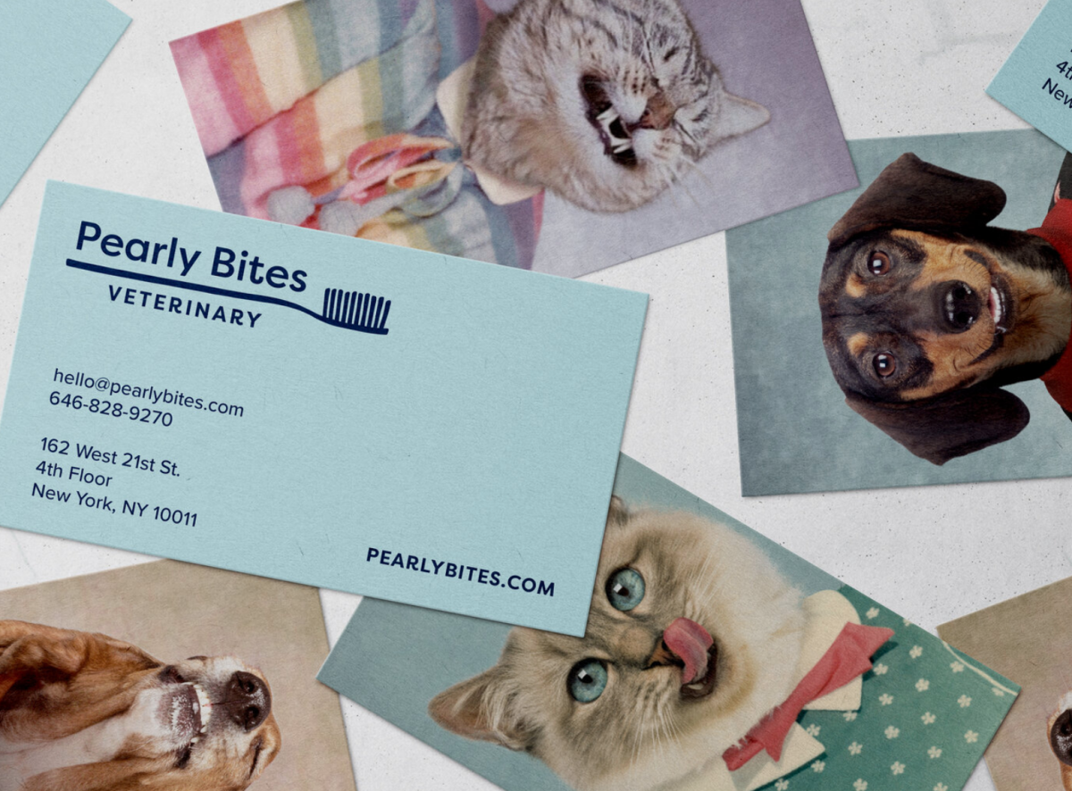Pearly Bites business cards